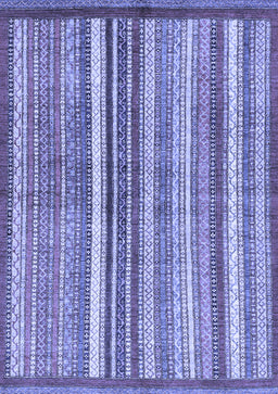 Abstract Blue Modern Rug, abs3450blu