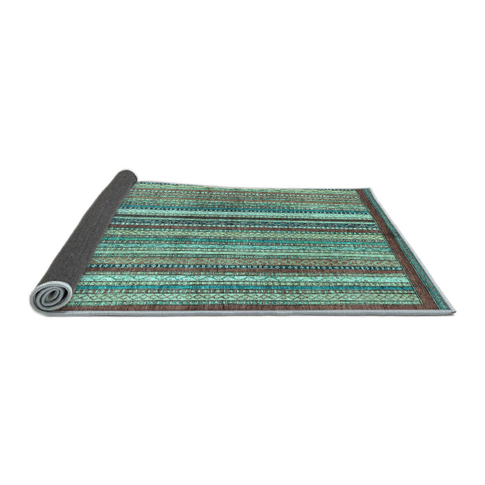 Sideview of Abstract Light Blue Modern Rug, abs3450lblu