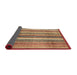 Sideview of Abstract Fire Brick Red Modern Rug, abs3451