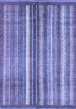 Abstract Blue Modern Rug, abs3451blu