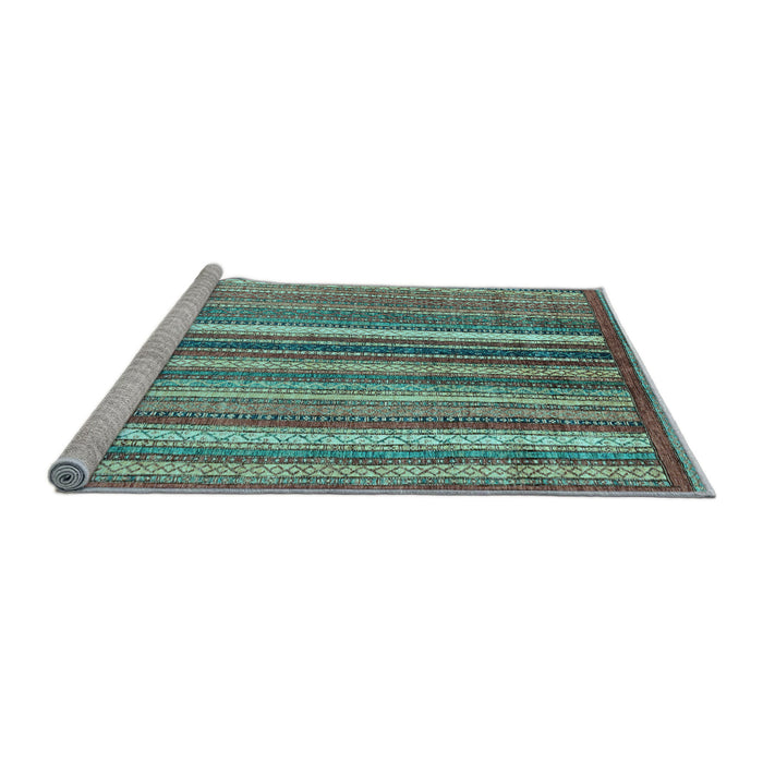 Sideview of Machine Washable Abstract Light Blue Modern Rug, wshabs3451lblu