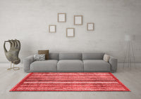 Machine Washable Abstract Red Modern Rug, wshabs3451red