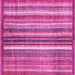 Square Abstract Pink Modern Rug, abs3451pnk