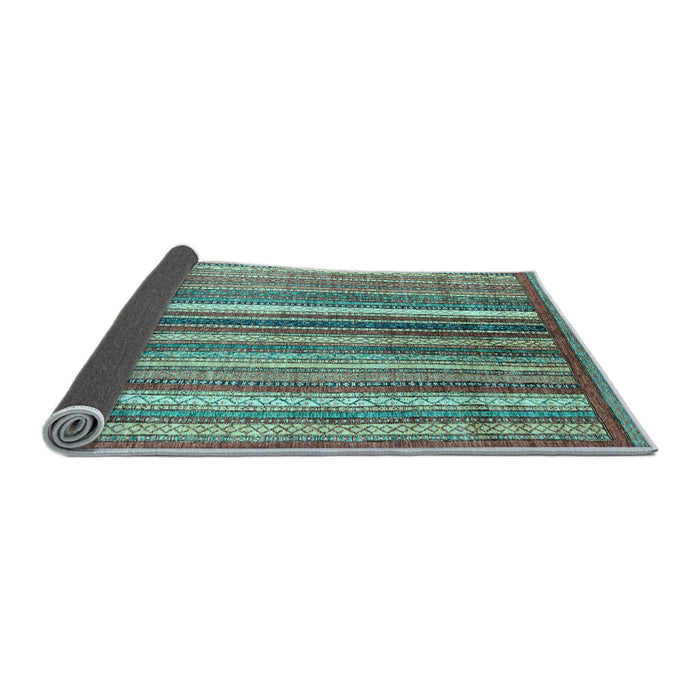 Sideview of Abstract Light Blue Modern Rug, abs3451lblu
