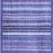 Square Abstract Blue Modern Rug, abs3451blu