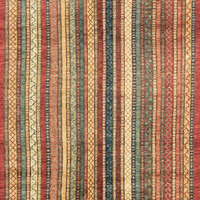 Machine Washable Abstract Fire Brick Red Rug, wshabs3451