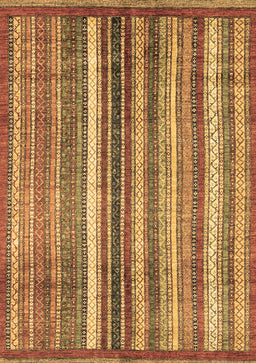 Abstract Brown Modern Rug, abs3451brn