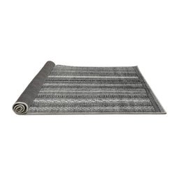 Sideview of Abstract Gray Modern Rug, abs3451gry