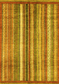 Abstract Yellow Modern Rug, abs3451yw