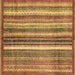 Square Abstract Brown Modern Rug, abs3451brn