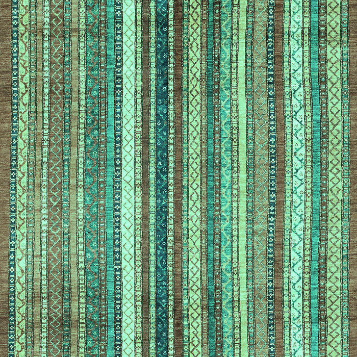 Machine Washable Abstract Turquoise Modern Area Rugs, wshabs3451turq