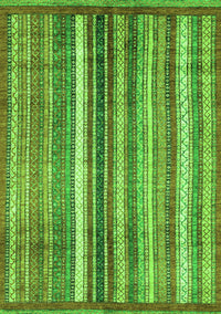 Abstract Green Modern Rug, abs3451grn