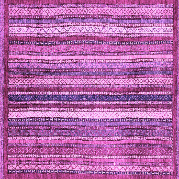 Square Machine Washable Abstract Purple Modern Area Rugs, wshabs3451pur