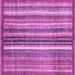 Square Machine Washable Abstract Purple Modern Area Rugs, wshabs3451pur