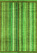 Machine Washable Abstract Green Modern Area Rugs, wshabs3451grn