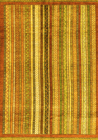 Abstract Yellow Modern Rug, abs3452yw