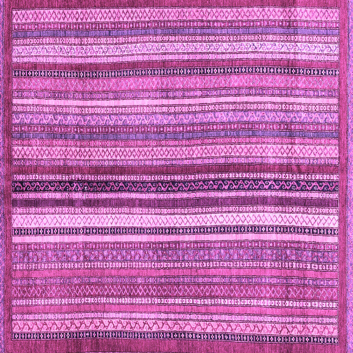 Square Machine Washable Abstract Purple Modern Area Rugs, wshabs3452pur