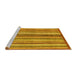 Sideview of Machine Washable Abstract Yellow Modern Rug, wshabs3452yw