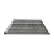 Sideview of Machine Washable Abstract Gray Modern Rug, wshabs3452gry