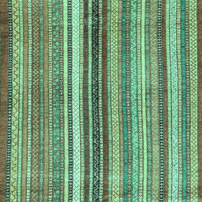 Machine Washable Abstract Turquoise Modern Area Rugs, wshabs3452turq