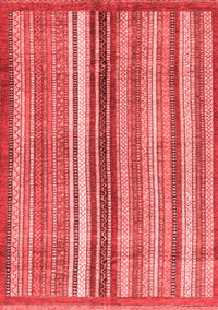 Abstract Red Modern Rug, abs3452red