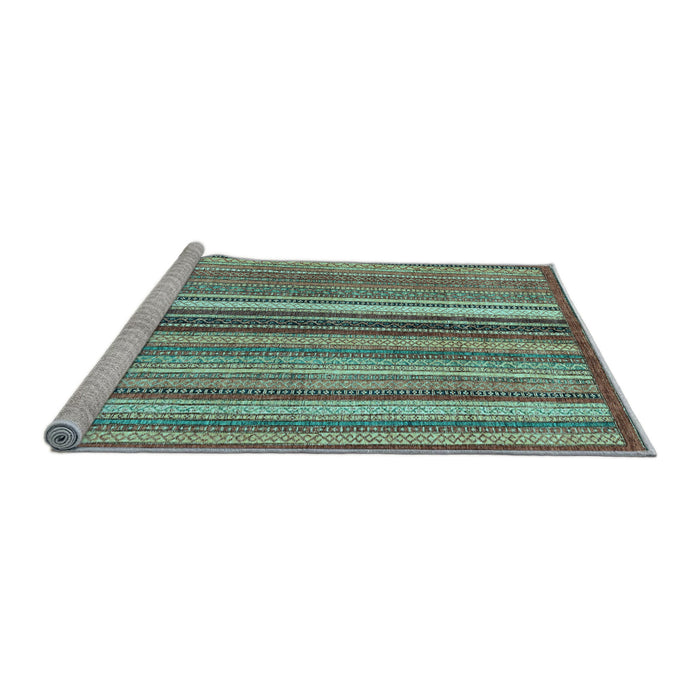 Sideview of Machine Washable Abstract Light Blue Modern Rug, wshabs3452lblu