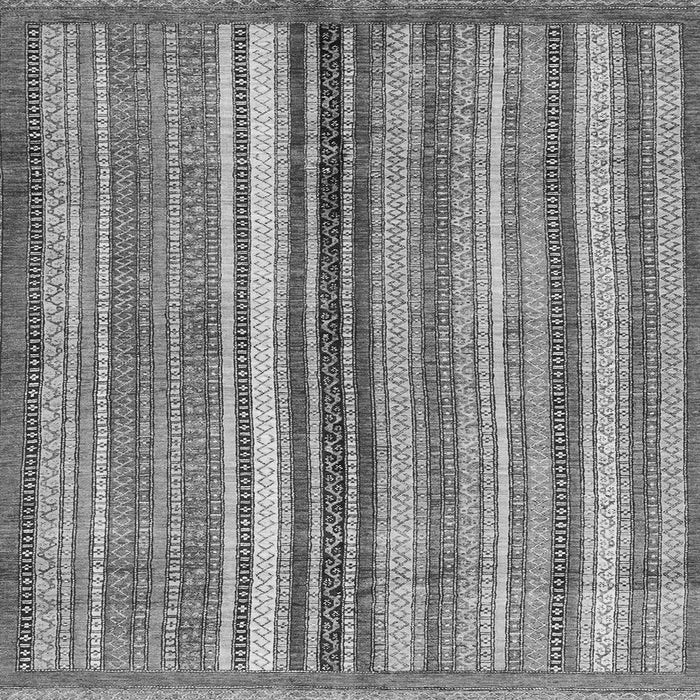 Square Machine Washable Abstract Gray Modern Rug, wshabs3452gry