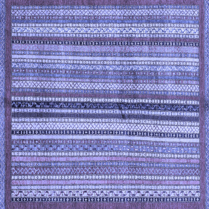 Square Machine Washable Abstract Blue Modern Rug, wshabs3453blu