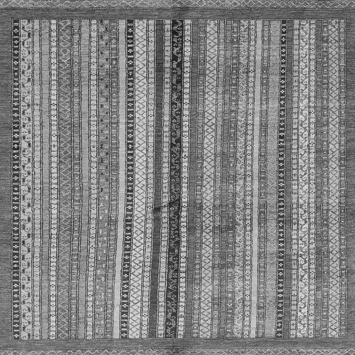 Square Abstract Gray Modern Rug, abs3453gry