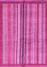 Machine Washable Abstract Pink Modern Rug, wshabs3453pnk