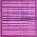 Square Abstract Purple Modern Rug, abs3453pur