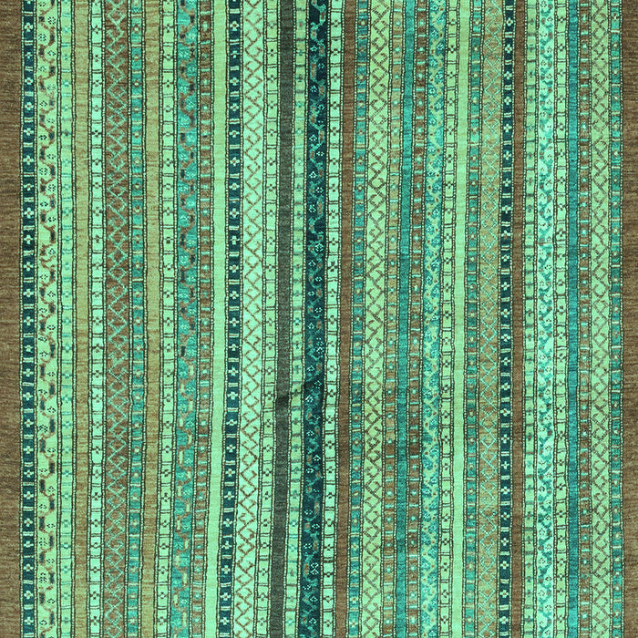 Machine Washable Abstract Turquoise Modern Area Rugs, wshabs3453turq