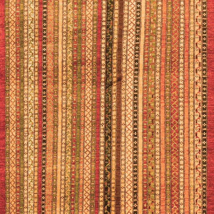 Machine Washable Abstract Orange Modern Area Rugs, wshabs3453org