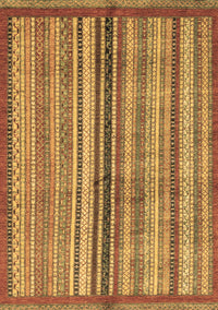 Abstract Brown Modern Rug, abs3453brn