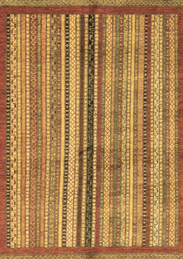 Abstract Brown Modern Rug, abs3453brn