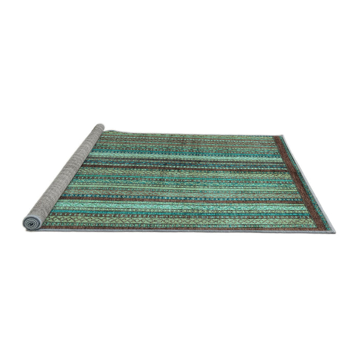 Sideview of Machine Washable Abstract Light Blue Modern Rug, wshabs3454lblu