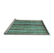 Sideview of Machine Washable Abstract Light Blue Modern Rug, wshabs3454lblu