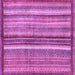 Square Machine Washable Abstract Purple Modern Area Rugs, wshabs3454pur