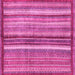 Square Machine Washable Abstract Pink Modern Rug, wshabs3454pnk