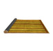 Sideview of Abstract Yellow Modern Rug, abs3454yw