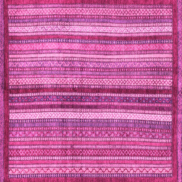 Square Abstract Pink Modern Rug, abs3454pnk