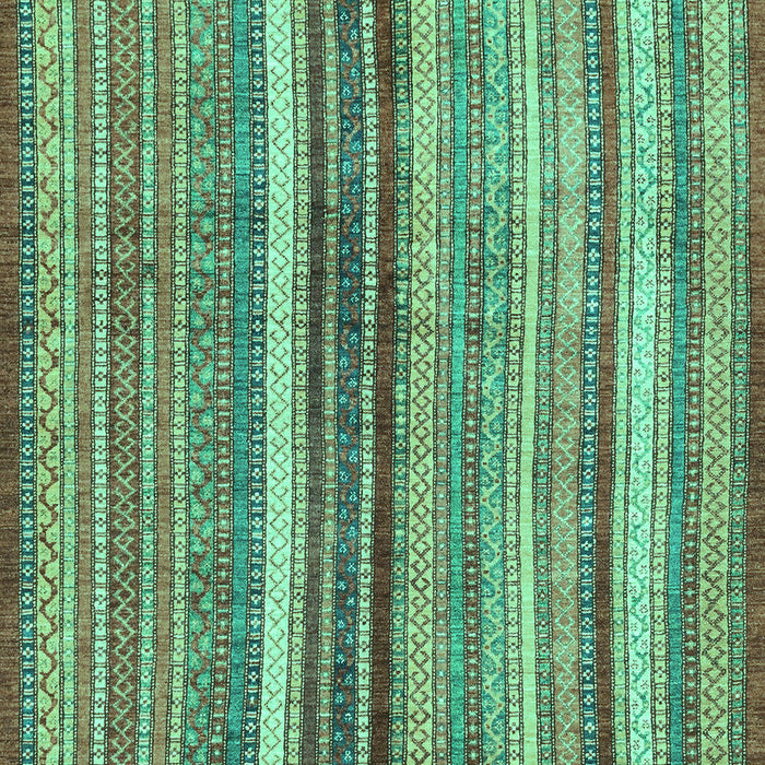 Machine Washable Abstract Turquoise Modern Area Rugs, wshabs3454turq