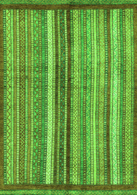 Abstract Green Modern Rug, abs3454grn