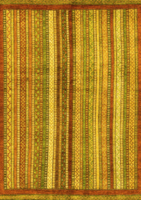 Abstract Yellow Modern Rug, abs3454yw