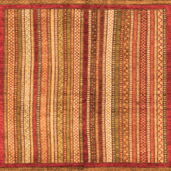 Square Abstract Orange Modern Rug, abs3454org