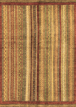Abstract Brown Modern Rug, abs3454brn