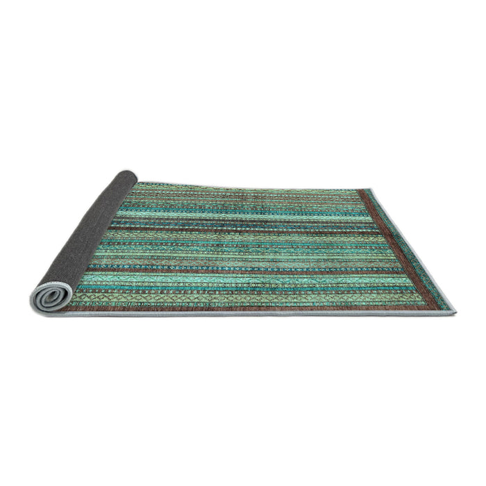 Sideview of Abstract Light Blue Modern Rug, abs3454lblu