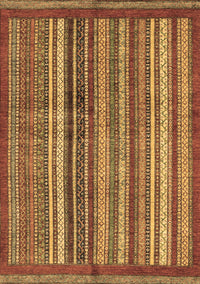 Abstract Brown Modern Rug, abs3455brn