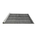 Sideview of Machine Washable Abstract Gray Modern Rug, wshabs3455gry