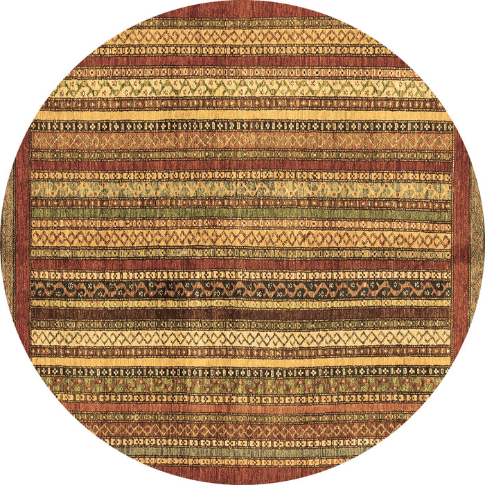 Round Machine Washable Abstract Brown Modern Rug, wshabs3455brn